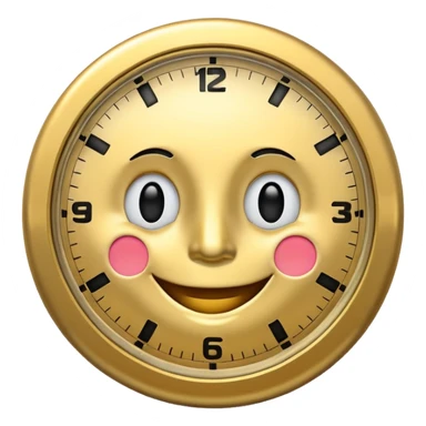 Clock it smile sticker