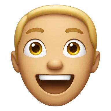 Excited face sticker