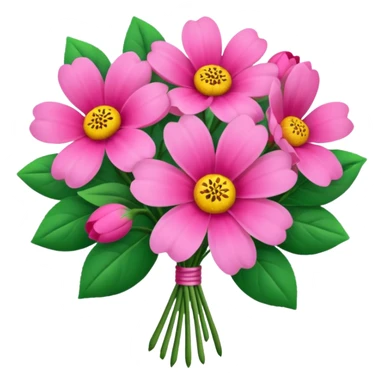 Valentines Day pink flowers sticker