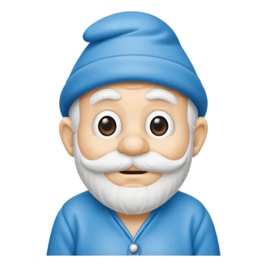 grandfather smurf  sticker