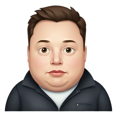 Fat Elon Musk sticker