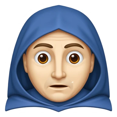 visage d'un pretre chauve catholique du moyen age sticker