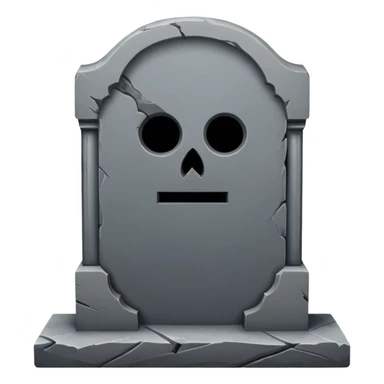 Gravestone – Grey tombstone with “RIP”.




 sticker