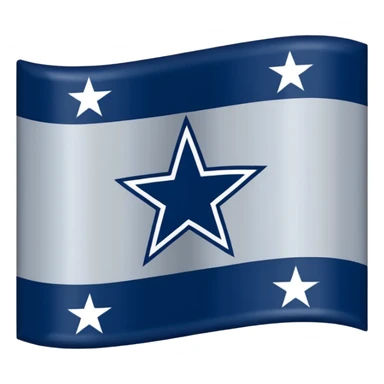 Dallas cowboys flag no stripes sticker