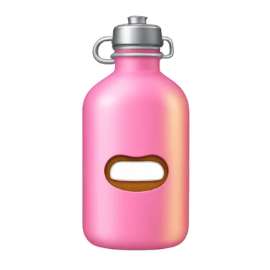 Pink water bottle flask sticker