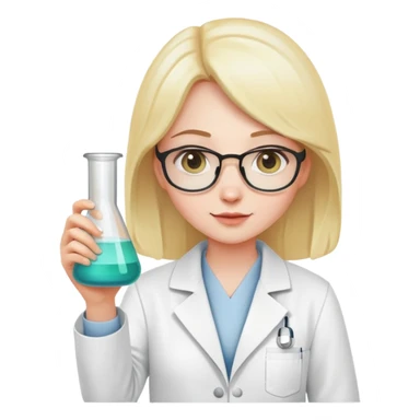 Chemistry aesthetic girl sticker