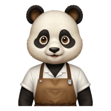 barista panda sticker