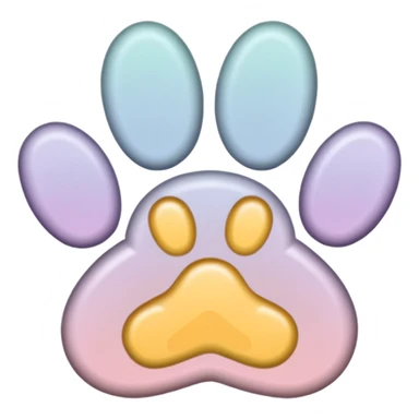 a very light pale pastel #ffbe8c pawprint sticker