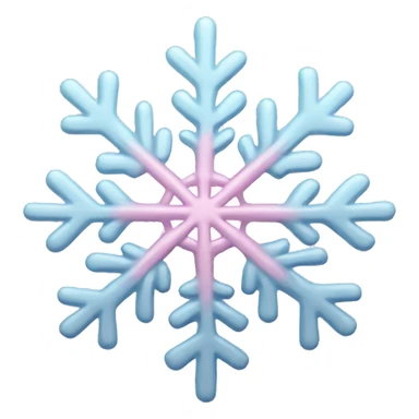 Light pink snowflake  sticker