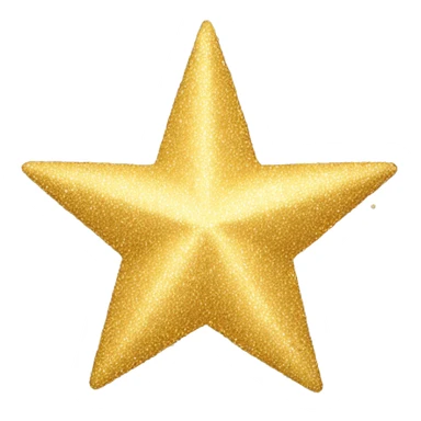 gold sparkle star sticker