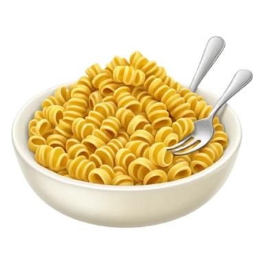 fusilli pasta bowl, just pasta, no other items sticker
