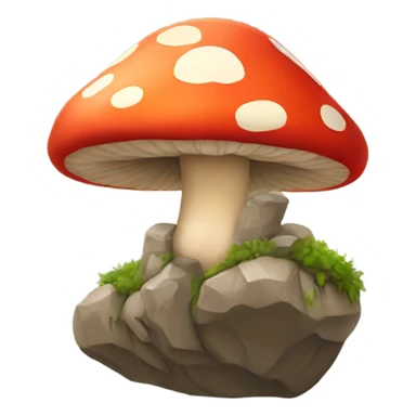 Mushroom rock climbing sticker