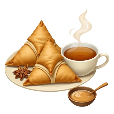 samosa and Chai (TEA) sticker