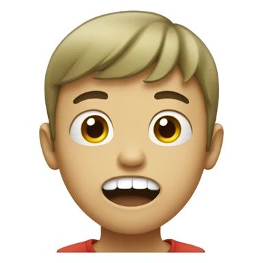 Boy with bad breath sticker