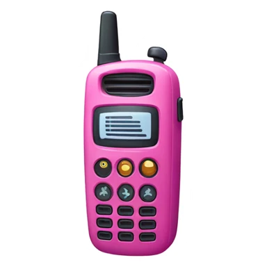 pink walkie talkie sticker