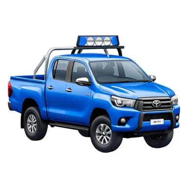 Toyota Hilux - Toyota (Model Year: 2021) (Iconic colour: Blue) sticker