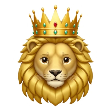 León con corona sticker