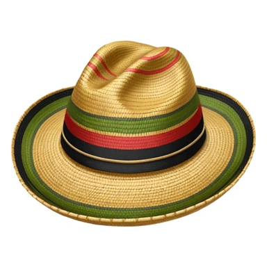 Sombrero Vueltiao con varias rallas negras sticker