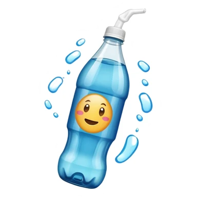 Soda bottle flipping sticker