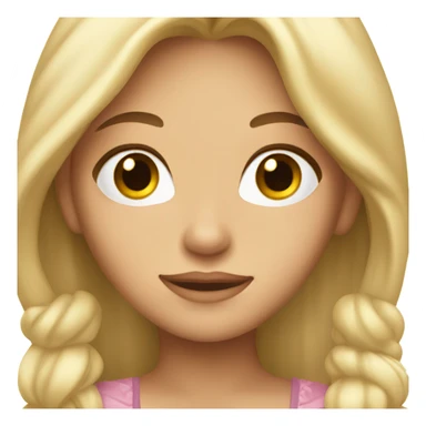 Princess with dirty blonde hair and brown eyes  sticker
