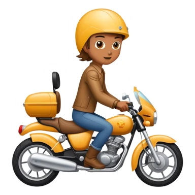 Person on a motorbike  sticker