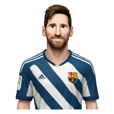 Messi In Madrid clothes  sticker
