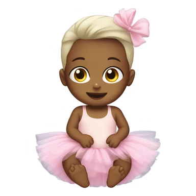 baby wearing tutu sticker
