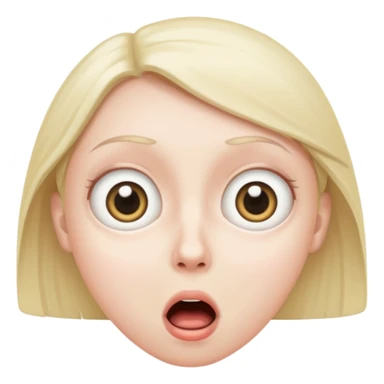 surprised face sticker