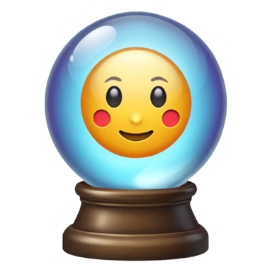 Crystal ball sticker