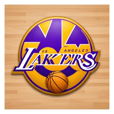 Los Angeles lakers logo sticker