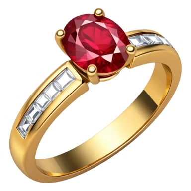 glitter rubi diamond married ring sticker