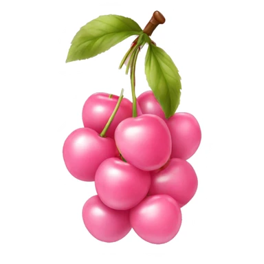 Light pink cherries with a ribbon on top of stem sticker