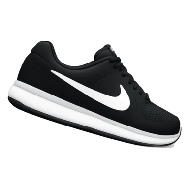 nike logo black sticker