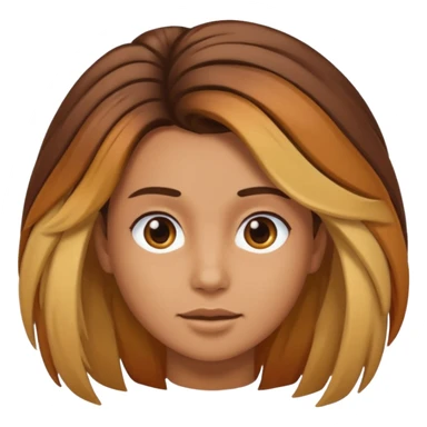 person living in desert just face, hair showing, different hair colors sticker