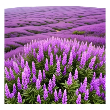 Field of Heather Flower sticker