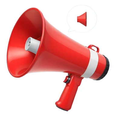 megaphone with social media icons sticker