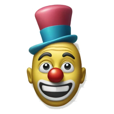 bank check with a clown's face on it sticker