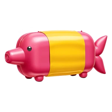   jeff koons style inflatable abstract art SPAM MEAT sculpture  sticker