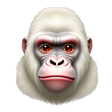albino gorilla with red etes sticker