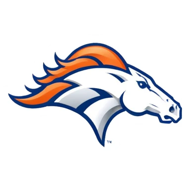 Denver Broncos logo sticker