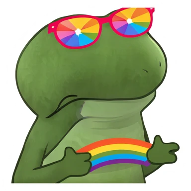 Super gay pride extra sticker