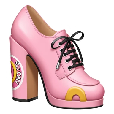 Moschino style spam can print shoe  sticker