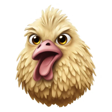 Nasty chicken sticker