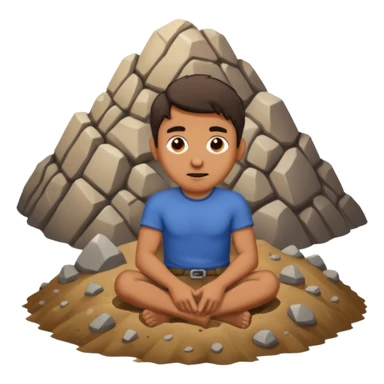 homme qui une montagne coincé dans les fesse sticker