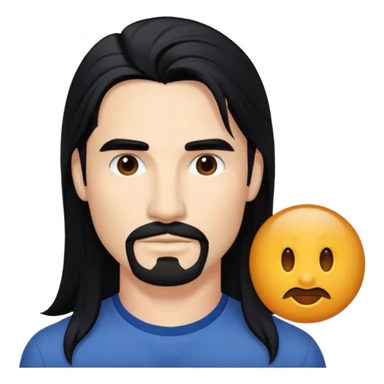 Kevin Richardson with long black hair sticker