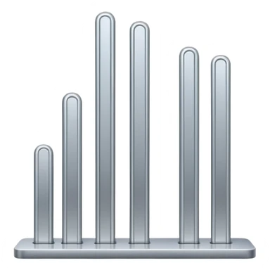 📶 A series of vertical bars in ascending height, representing cell signal strength.” sticker