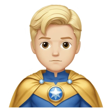 Marvel superhero Sentry with blonde hair in blue and gold costume with cape sticker