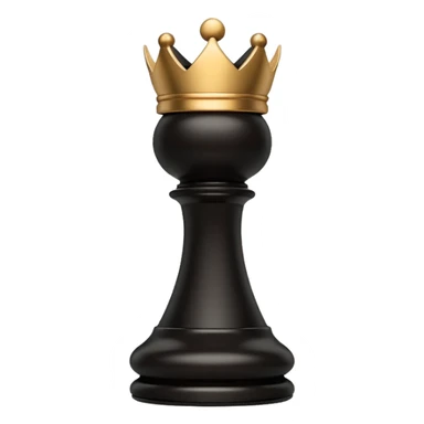 black chess piece, bishop piece sticker