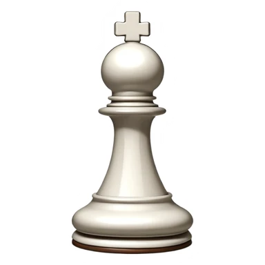 
chess bishop piece object, classic bishop shape with top slit, 3D cartoon, glossy material, soft shadow, mobile game icon style, centered, clean background, no text, no watermark
 sticker