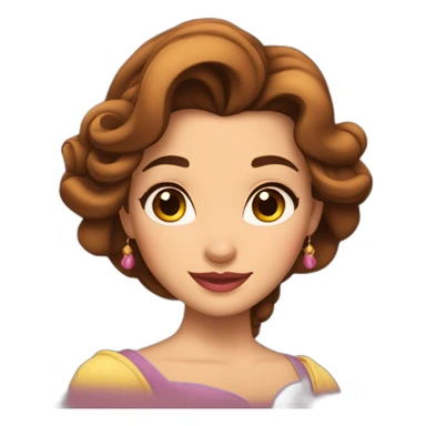 belle from beauty and the beast  sticker